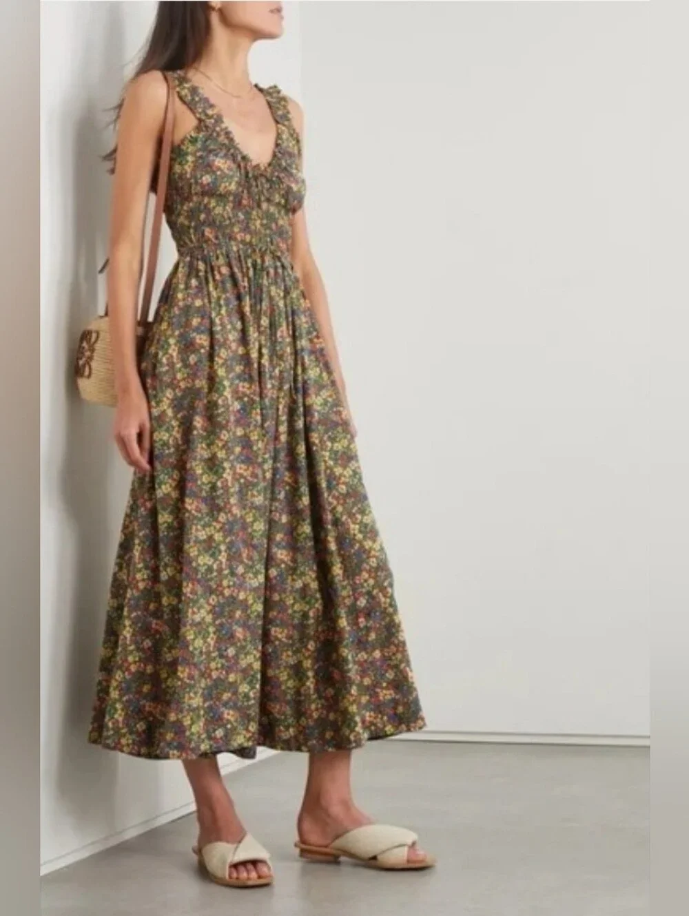 Doen emmaretta dress in green valley, medium - Picture 3 of 8
